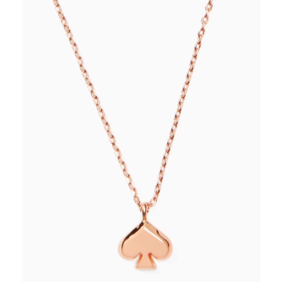 New KATE SPADE Everyday Spade Mini Pendant/Necklace Rose Gold O0RU3070 $59 - Picture 2 of 5